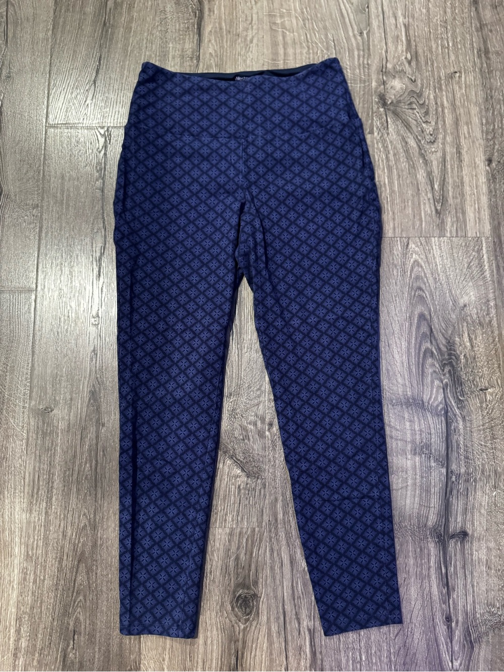 Westport Navy blue Patterned legging pants size large women cotton blend